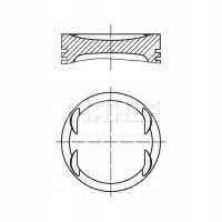 поршень mahle original opel , chevrolet , irmscher