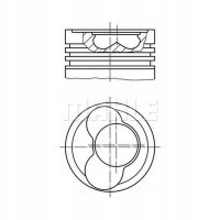 поршень mahle original vw: транспортер , lt