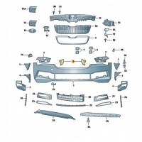 Кронштейн крепления бампера skoda superb 3fl левая