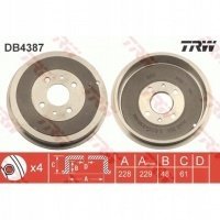 trw тормозные барабаны компл . немо bipper