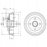 тормозной барабан delphi форд focus focus turnier