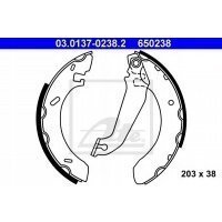 тормозные колодки ate 03.0137 - 0238.2 форд эскорт 5