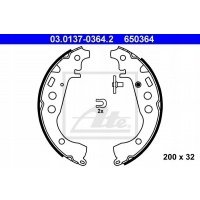 тормозные колодки ate 03.0137 - 0364.2 toyota celica