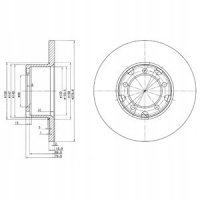 тормозной диск delphi mercedes - benz t2 / ln1 wywro