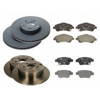 ate тормозные колодки передние и задние toyota avensis t25 1.8