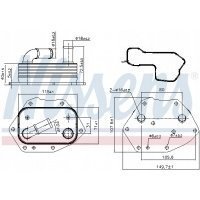 масляный радиатор nissens 90808 форд s - max / mondeo / я