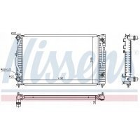 радиатор воды nissens 60499 audi a4 1.6 - 1.8 авт