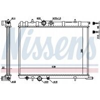 радиатор воды nissens 63502a peugeot 206 / 307 1 , 6 /