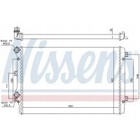 радиатор воды nissens 65279a audi a3 / гольф vi 1 , 8 т