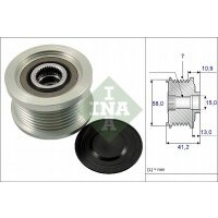 муфта генератора ina toyota fortuner 2.5 d - 4