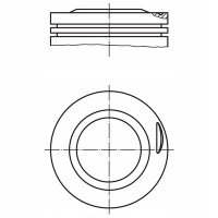 Поршень bmw 2.3 b 75 - 92 e21 , e30 323i m20b23 0822700