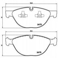 brembo p06058 колодки колодок . bmw x5 e70 07 - передний