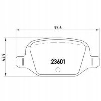 brembo p23064 колодки колодок . fiat punto 1 , 8 99 - т