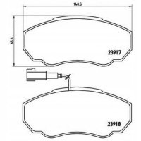 brembo p23091 колодки колодок . fiat ducato 02 -
