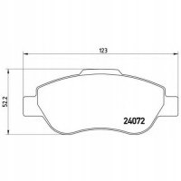 brembo p23097 колодки колодок . fiat панда 1 , 3 jtd 03