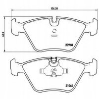 brembo p06012 колодки колодок . bmw 5 e34 88 - 97