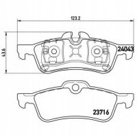 brembo p06032 колодки колодок . мини cooper , one 03 -