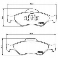 brembo p24054 колодки колодок . форд фиеста , ка 00 -