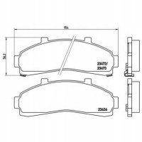brembo p24041 колодки колодок . форд explorer 91 -
