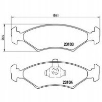 brembo p24043 колодки колодок . форд фиеста 95 - 00