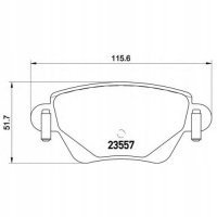 brembo p24059 колодки колодок . форд mondeo 3 00 - 0