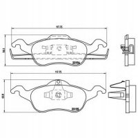 brembo p24046 колодки колодок . форд focus 98 - 04
