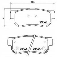 brembo p30014 колодки колодок . hyundai trajet 00 - т