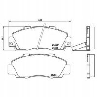 brembo p28026 колодки колодок . honda accord 93 - 98