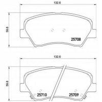 brembo p30073 колодки колодок . hyundai i30 11 - фронтальные и