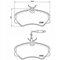 brembo p23023 колодки колодок . fiat ducato макси 84 -