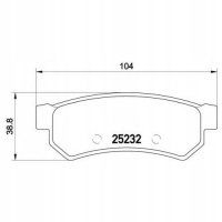 brembo p10053 колодки колодок . chevrolet lacetti 05