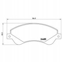 brembo p24065 колодки колодок . форд transit 06 -