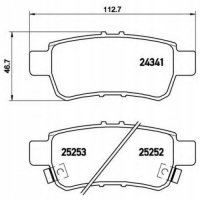 brembo p28062 колодки колодок . honda cr - v 3 07 - т