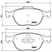 brembo p24058 колодки колодок . форд transit connect