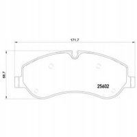 brembo p24152 колодки колодок . форд transit custom