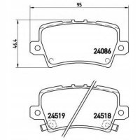 brembo p28038 колодки колодок . honda civic vii 06 -