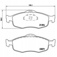 brembo p24037 колодки колодок . форд mondeo 93 - 00