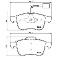 brembo p23132 колодки колодок . альфа ромео giulietta