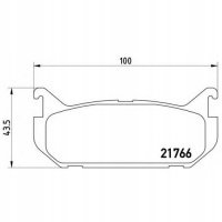 brembo p24036 колодки колодок . mazda 626 91 - 97 задн.