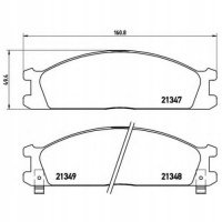 brembo p24026 колодки колодок . nissan pick - up 98 -