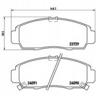 brembo p28034 колодки колодок . honda fr - v 05 -