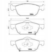 brembo p28076 колодки колодок . honda civic ix 12 - п
