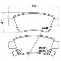 brembo p28046 колодки колодок . honda cr - v 3 07 - т
