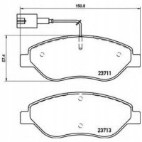 Brembo p23145 колодки колодок . fiat браво 07 - 10.