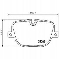 brembo p44025 колодки колодок . range rover 3 09 - 5