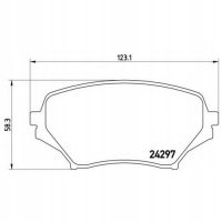 brembo p49043 колодки колодок . mazda mx - 5 05 -