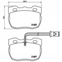 brembo p44004 колодки колодок . land rover \ 