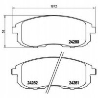 brembo p23126 колодки колодок . suzuki sx4 06 - передние