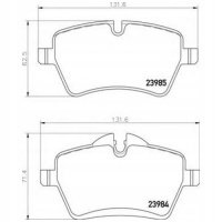 brembo p06086 колодки колодок . мини paceman 12 - .