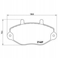 brembo p24033 колодки колодок . форд transit 15 91 - 0